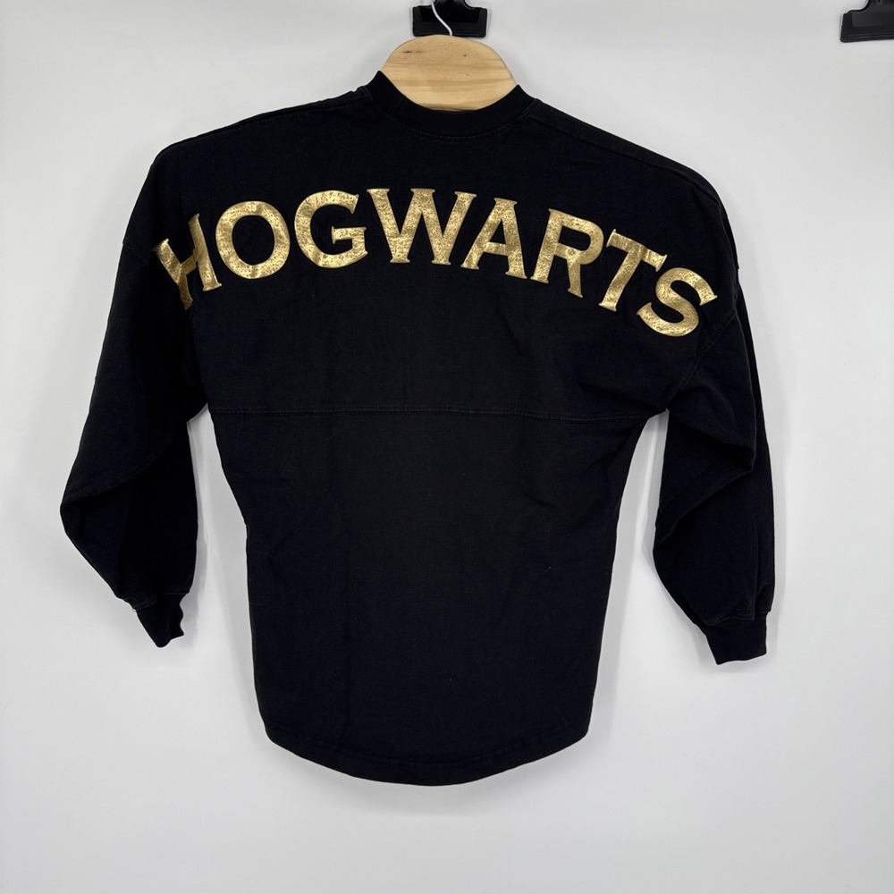 Harry Potter Spirit Jersey House Crest Black‎ Long Sleeve Hogwarts Unisex Small